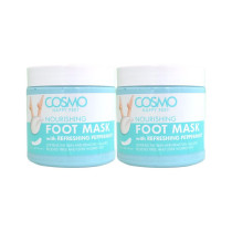 Cosmo Nourishing Foot Mask With Refreshing Peppermint, 625G, Pack of 2