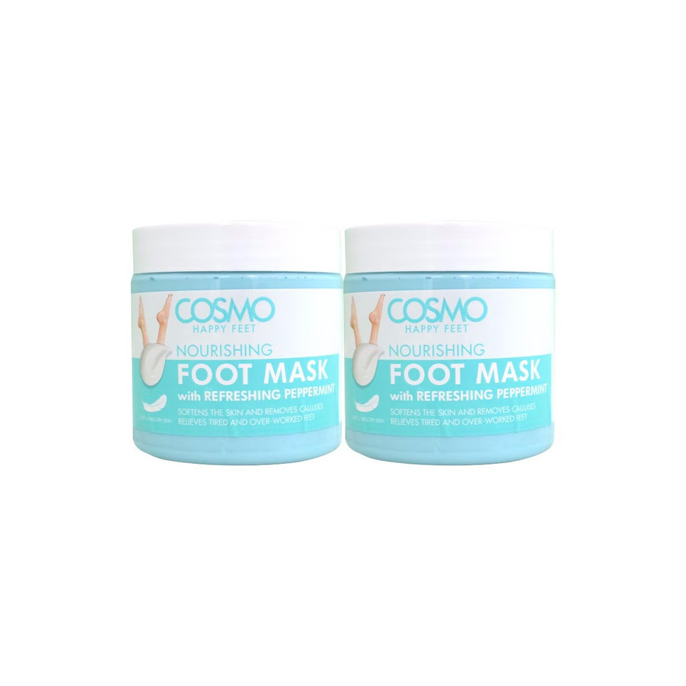 Cosmo Nourishing Foot Mask With Refreshing Peppermint, 625G, Pack of 2