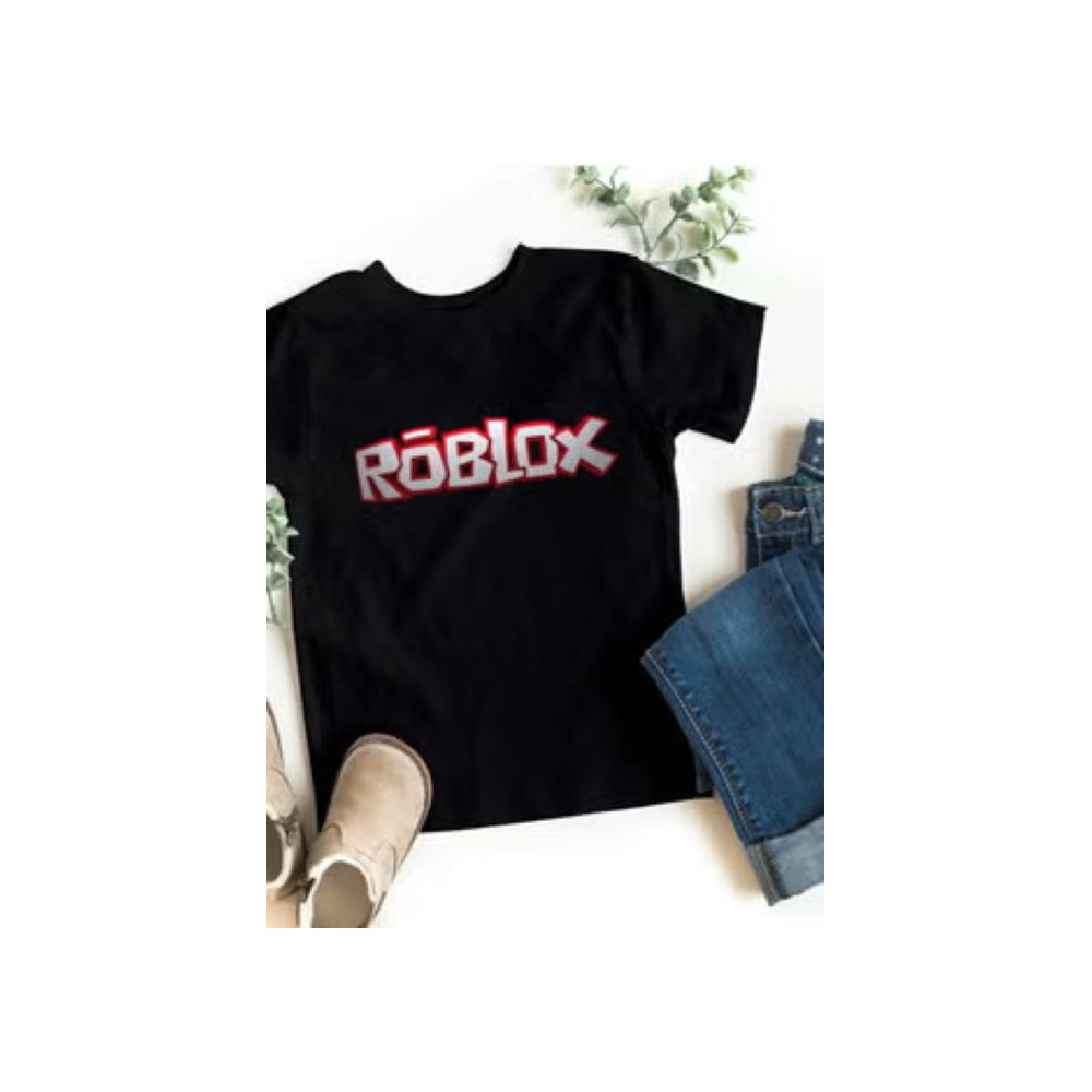 Generic Roblox Children T-shirt Printing Fashion Short Sleeve Round Collar T-shirt