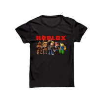 Generic Roblox Gamer Design Printed T-shirt Black