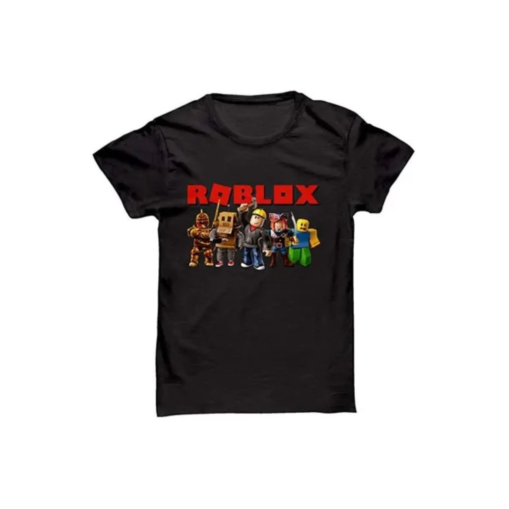 Generic Roblox Gamer Design Printed T-shirt Black