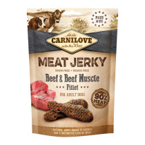 Carnilove Jerky Snack Beef And Beef Muscle Fillet For Dog, 100g