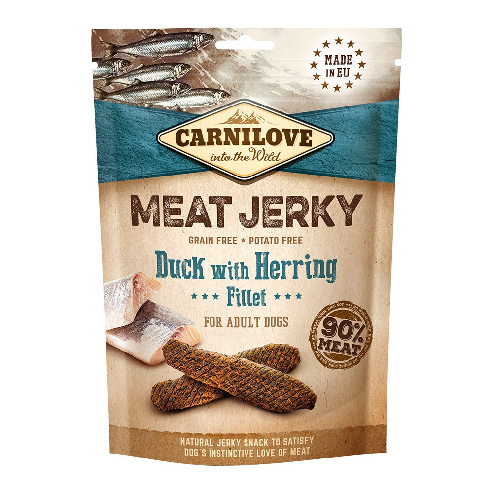 Carnilove Jerky Snack Duck With Herring Fillet For Dog, 100g