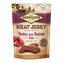 Carnilove Jerky Snack Turkey with Venison Fillet For Dog, 100g