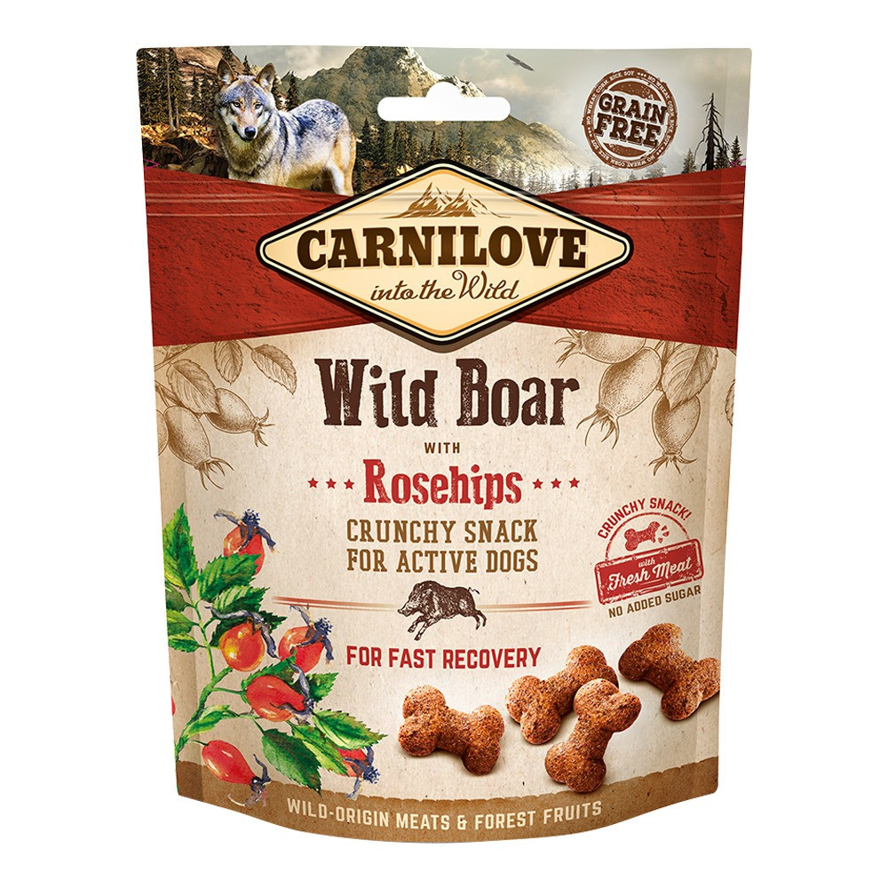 Carnilove Wild Boar With Rosehips Crunchy Snack For Dogs, 200g