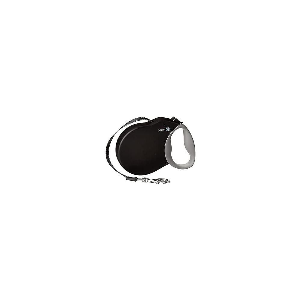 Alcott Expedition Retractable Reflective Belt Leash For Dogs, Large, Black