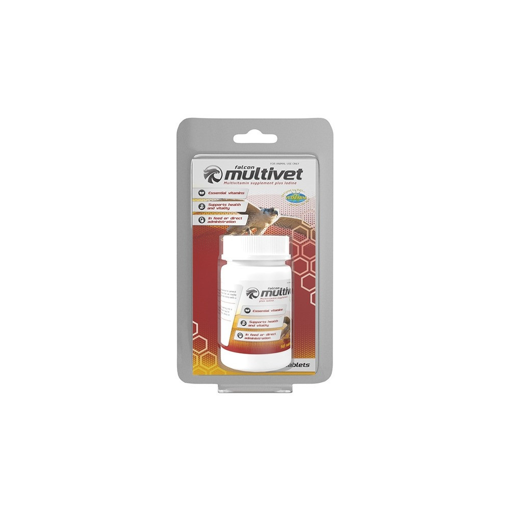 Vetafarm Multivet High Potency Vitamin Tablets For Falcons, 50 Tablets