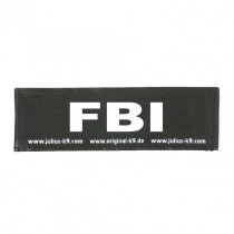 Julius-K9 Fbi Patch For Dogs, Black Colour, Large
