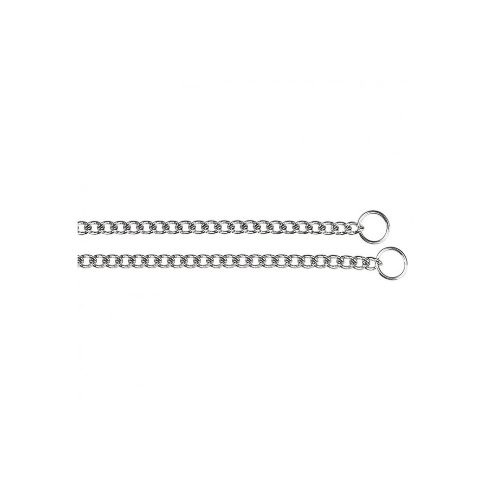 Ferplast Chrome CS Metal Choke-Chain Dog Collar, Length 34 cm