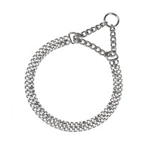 Ferplast Chrome CSS Semi Choke-Chain Dog Collar, 54 x 62 cm