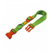Ferplast Club Nylon Dog Collar With Snap Clip, Green, 36-56 cm