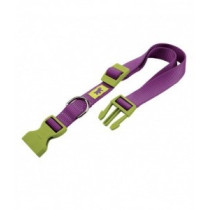 Ferplast Club Nylon Dog Collar With Snap Clip, Purple, 45-70 cm