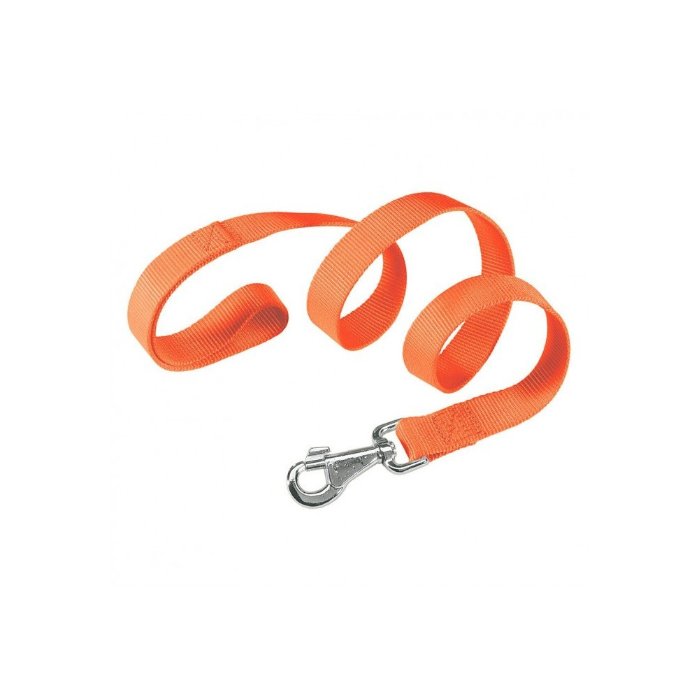 Ferplast Club Nylon Dog Leash, Orange Colour, Dimension 15mm x L 120 cm