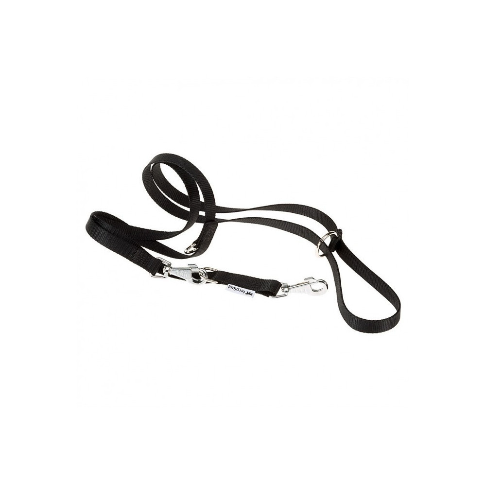 Ferplast Club GA Adjustable Nylon Dog Leash, Black, Dimension 15mm x L 120 cm