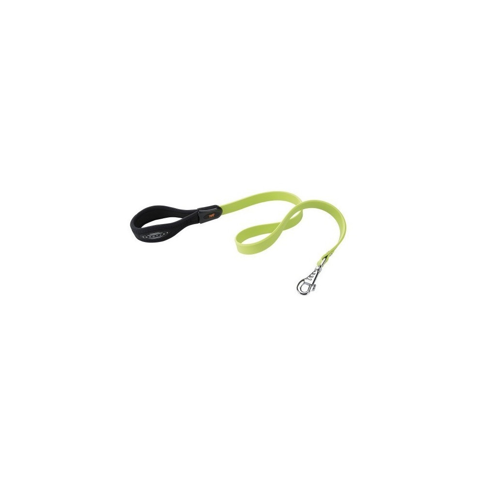 Ferplast Ergoflex Rubber Dog Leash, Green Colour, 25mm x L 55cm