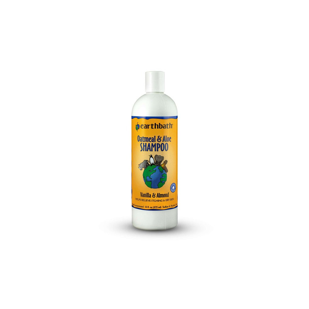 Earthbath Oatmeal And Aloe Shampoo, Vanilla And Almond Helps Relieve Itchy Dry Skin, 472 Ml