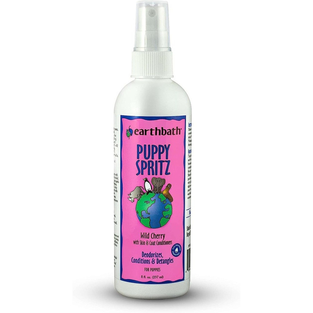 Earthbath Deodorizing Puppy Spritz With Wild Cherry Scent Spray Also Conditions And Detangles, 237 Ml