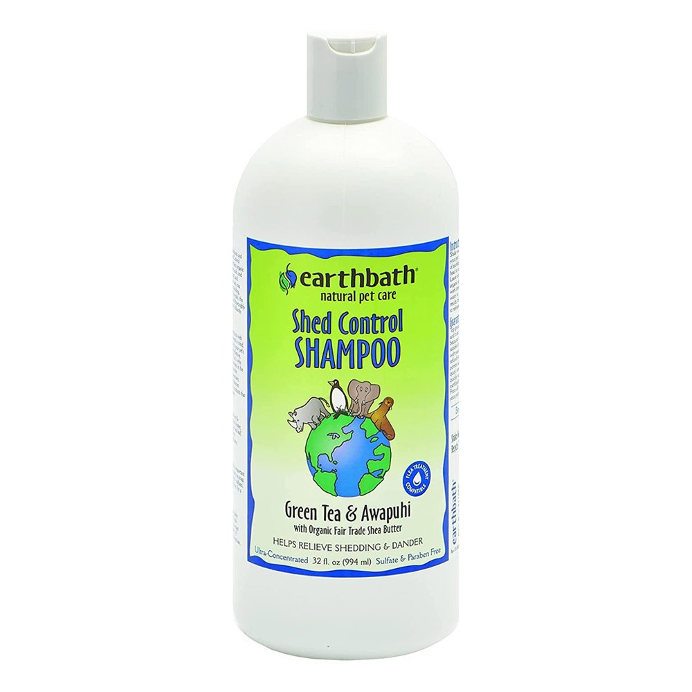 Earthbath Shed Control Shampoo Green Tean And Awapuhi Relieves Shedding And Dander, 994 Ml