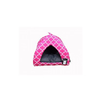 Empets Igloo House With Cushion, 43 x 43 x 35 Cm, Printed Pink