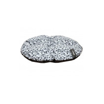 Empets Modern Oval Cushion, 78 x 66 Cm, Black And White
