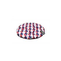 Empets Modern Oval Cushion, 78 x 66 Cm, Red And Blue