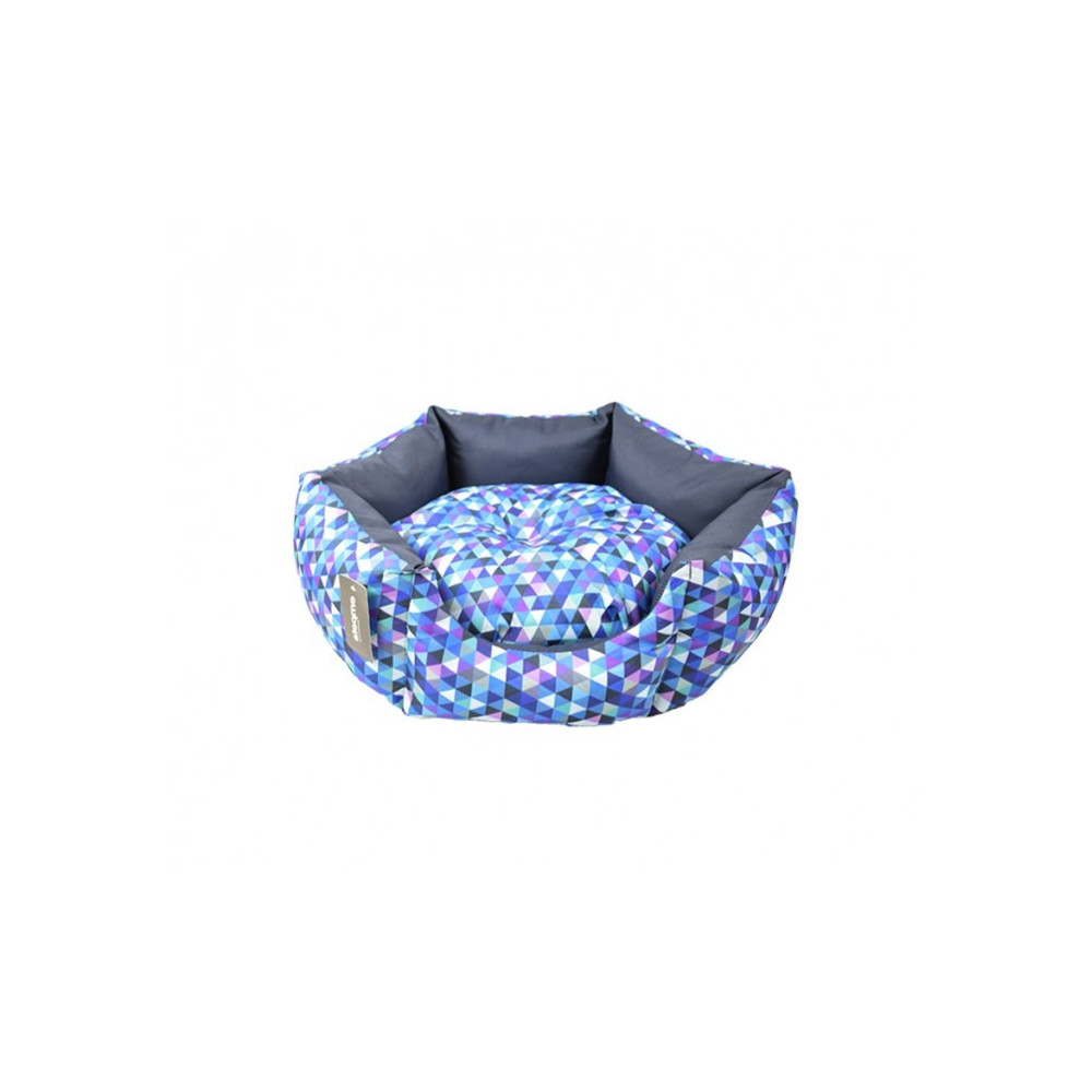 Empets Venus Bed Modern, 45 x 45 x 19 Cm, Printed Dark Blue And Purple
