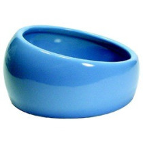 Living World Hagen Ergonomic Ceramic Dish, Small, Blue