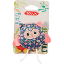 Zolux Ethicat Floral Owl Toy For Cat, Multicolour