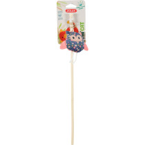 Zolux Ethicat Floral Owl Wand Toy For Cat, Multicolour