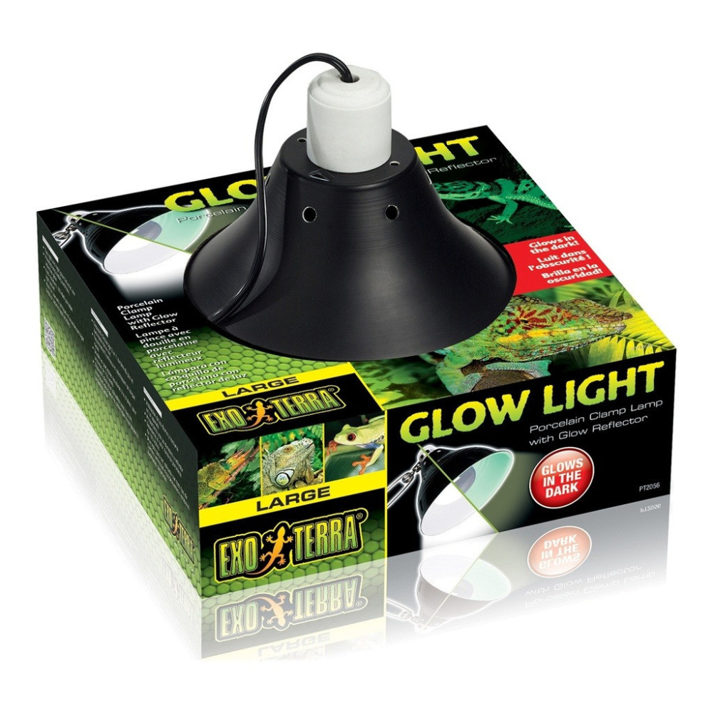 Exo Terra Glow Light Porcelain Clamp Lamp, Large, 25 Cm