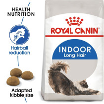 Royal Canin Feline Health Nutrition Indoor Long Hair, 2 Kg, Cat Dry Food