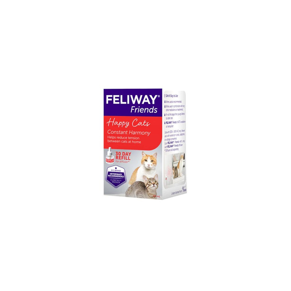 Feliway Friends Refill, Helps Reduce Tension Between Cats At Home, 48 Ml