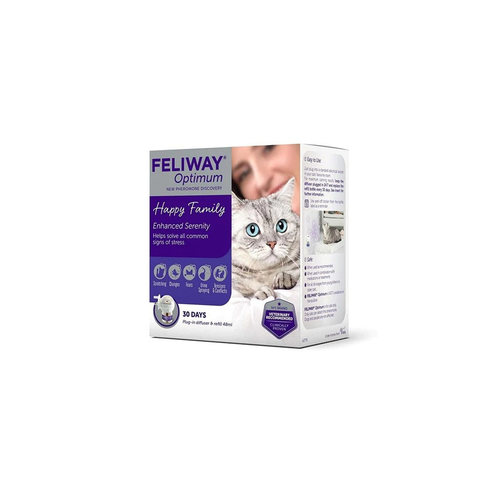 Feliway Optimum Diffuser Plus Refill, 48 Ml For Cat