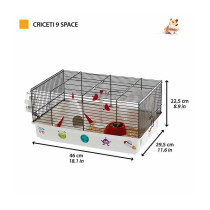 Ferplast Small Animal Classic Cage, 46 x 29.5 x 22.5 Cm