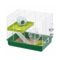 Ferplast Hamster Duo Cage With White Bars And Accessories, 46 x 29 x 37.5 Cm