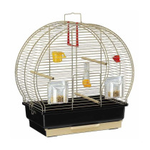 Ferplast Canary And Small Exotic Bird Cage Luna 2 Antique Brass, 44.5 x 25 x 45.5 Cm