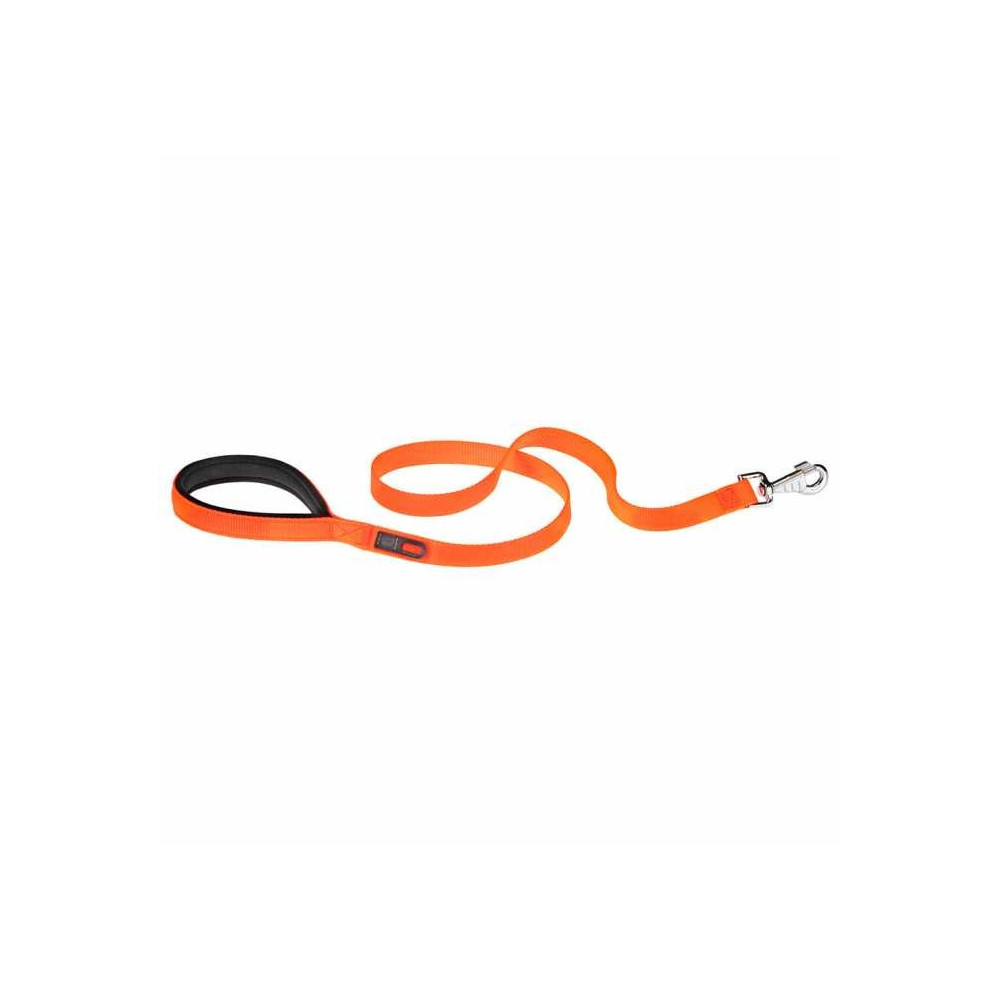 Ferplast Daytona Nylon Leash For Dogs, Orange, 15Mm x L 120 Cm