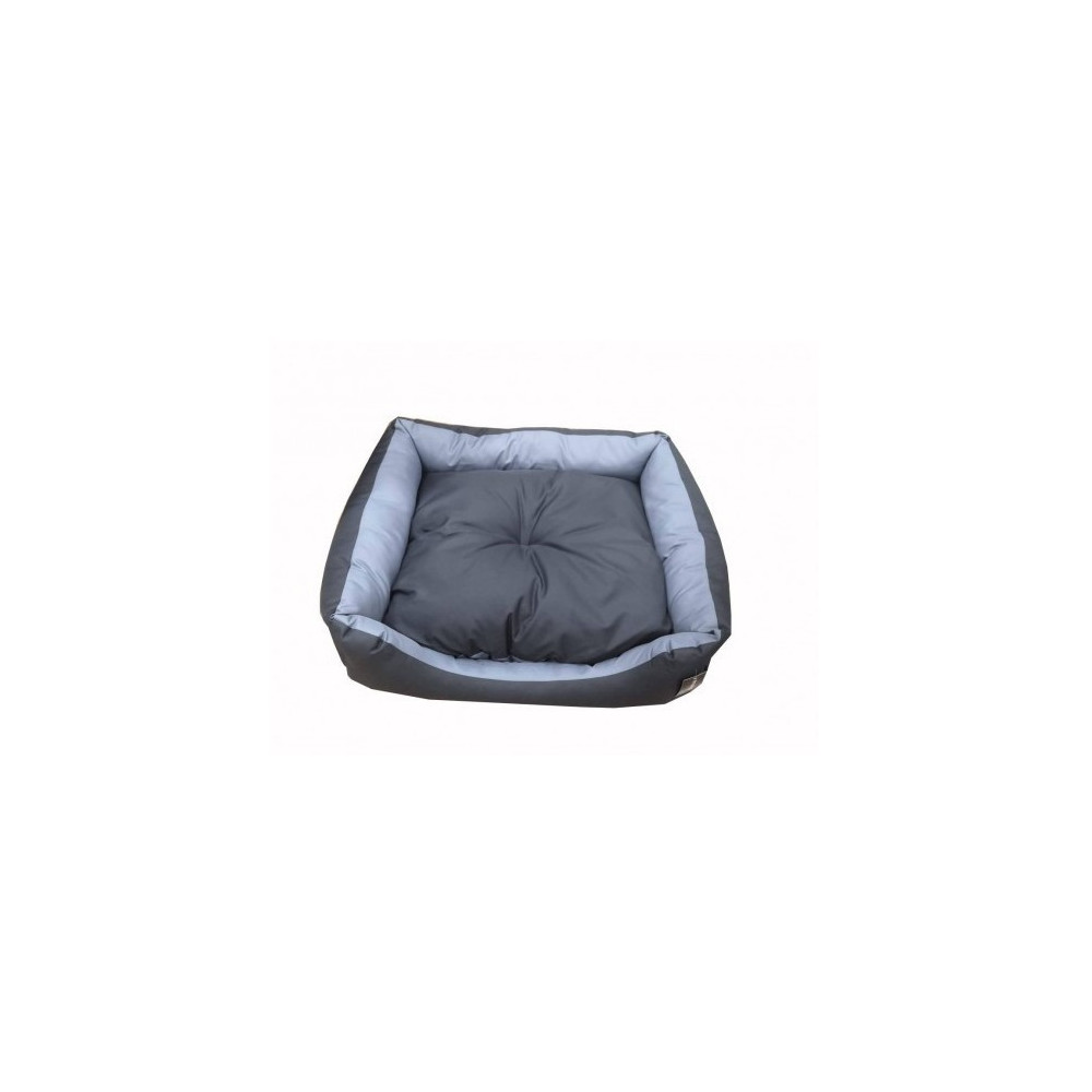 Empets K03D Classic Colourful Collection Sofa Basic Duo Pet Bed, Grey/Black