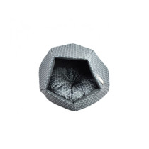 Empets Cubby House With Cushion, 60 x 60 x 44Cm, Printed Black And White