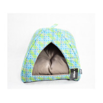 Empets Igloo House With Cushion Modern, 43 x 43 x 35Cm, Printed Light Green