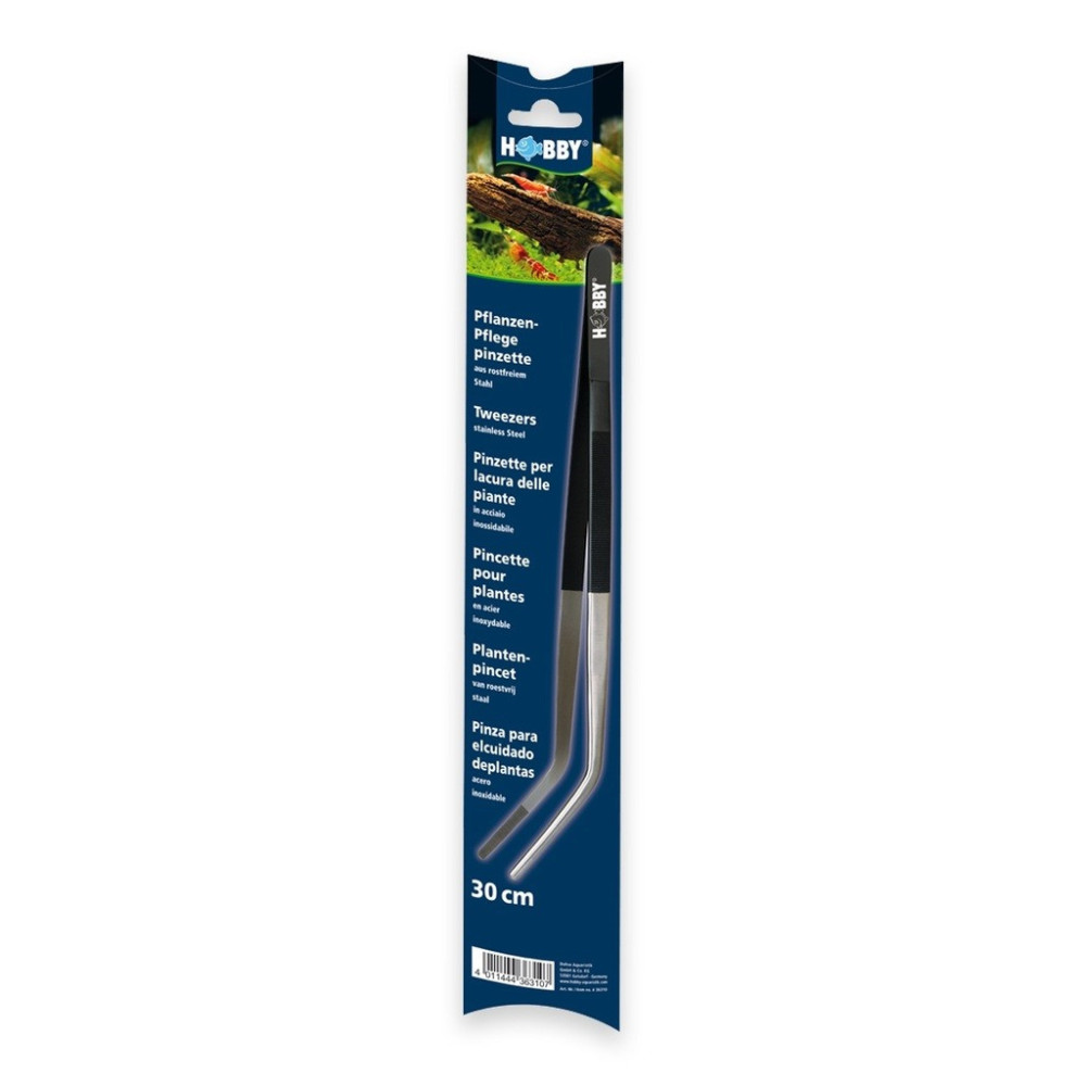 Hobby Aquarium Small Pets Feeding Tweezers, 30 Cm, Angled