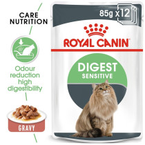 Royal Canin Feline Care Nutrition Digest Sensitive Gravy, 12 x 85G