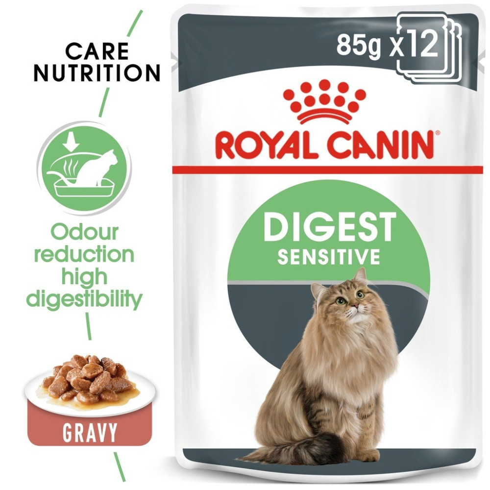 Royal Canin Feline Care Nutrition Digest Sensitive Gravy, 12 x 85G