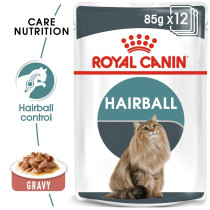 Royal Canin Feline Care Nutrition Hairball Gravy, Wet Food, 12 x 85G