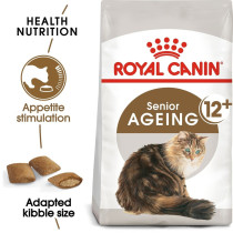 Royal Canin Feline Health Nutrition Ageing 12plus Years Cat Food, 2 Kg