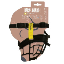 M Pets Comfortable And Adjustable Bark Guard Dog Muzzle With Lockable Buckle XXL, Black
