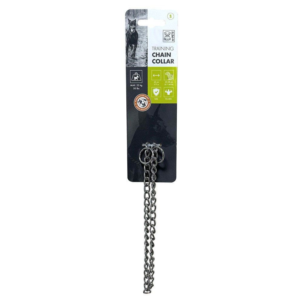 M Pets Small Training Chain Collar With Maximum 23kg Capacity, Silver