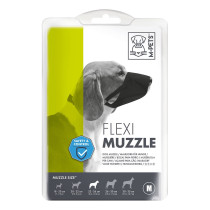 M Pets Flexi Muzzle Medium, 22 To 26 cm, Black