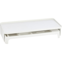 Litem Monitor Stand And Organizer Pack Of 2, White
