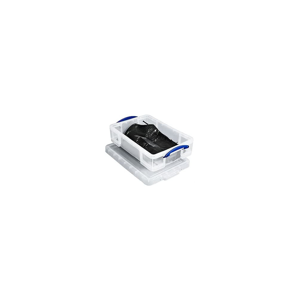 Really Useful Box Plastic Box With 24 Liter Capacity, Clear